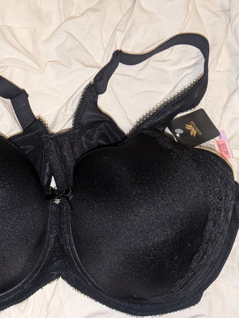 NWT Wacoal Black Underwire Bra #853186 Womens 44D - Picture 2 of 5